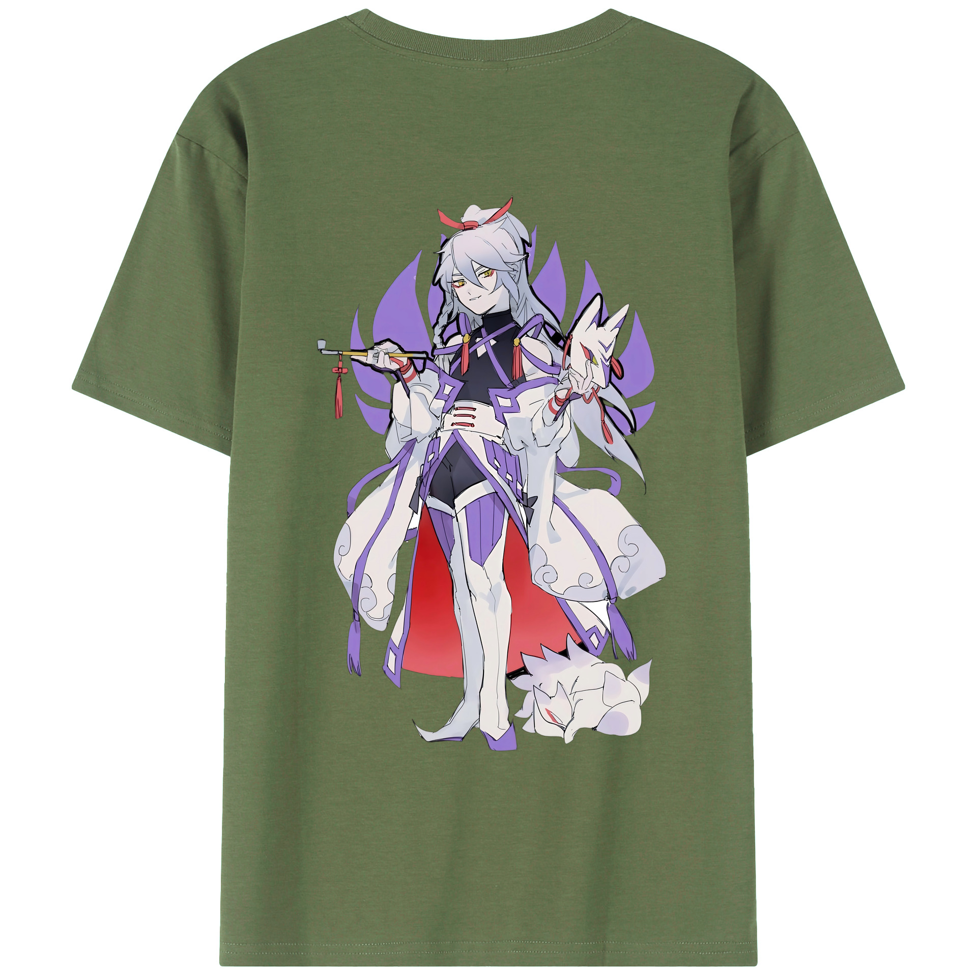 （画像用） 妖怪ウォッチ Yo-kai Watch 綿100％ メンズ半袖Tシャツ（バックプリント） 通気性
